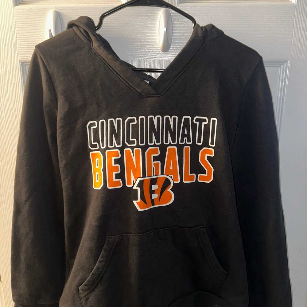 Black Cincinnati Bengals Hooded Sweatshirt